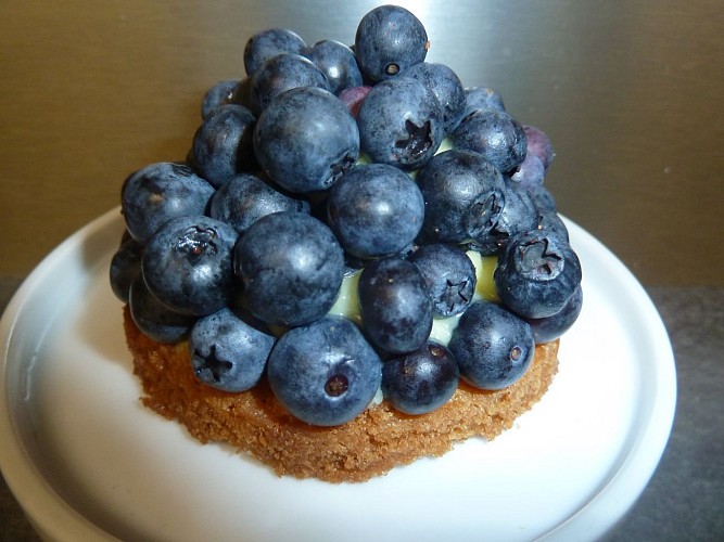 sablé breton myrtilles