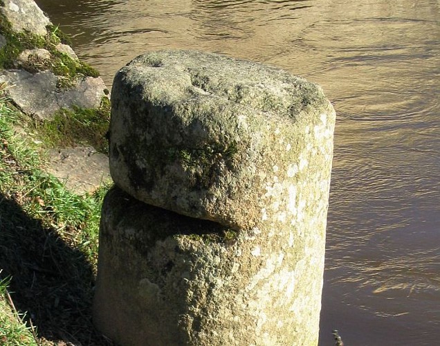 The old bridge on the river Gartempe in Rancon