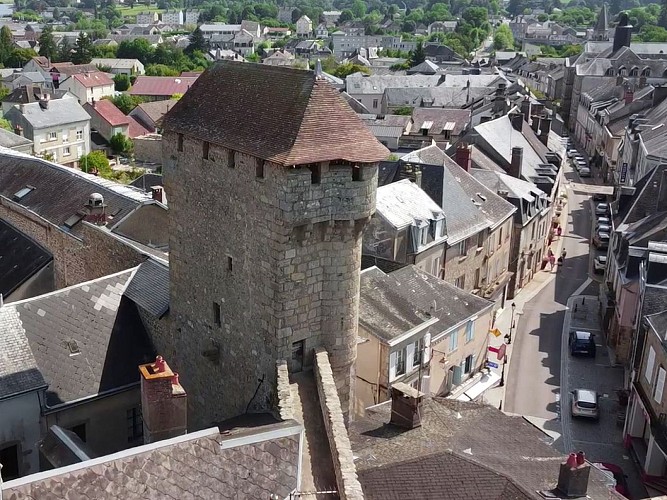Porte Saint Jean vue aérienne