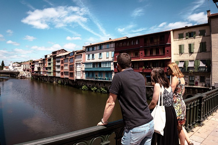 Houses on the Agout river