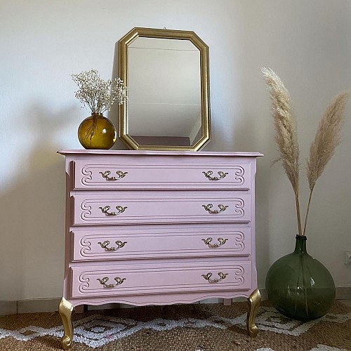 Recup'créations - commode rose