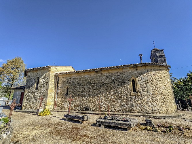 Chapelle Sainte-Marguerite (vue latérale) - Capitourlan - Castillon-la-Bataille