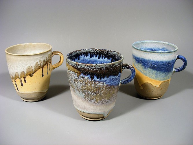 3 mugs Claire Blanc Mathevon