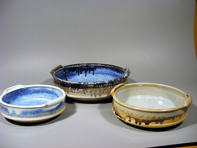 3 plats à gratin Claire Blanc Mathevon