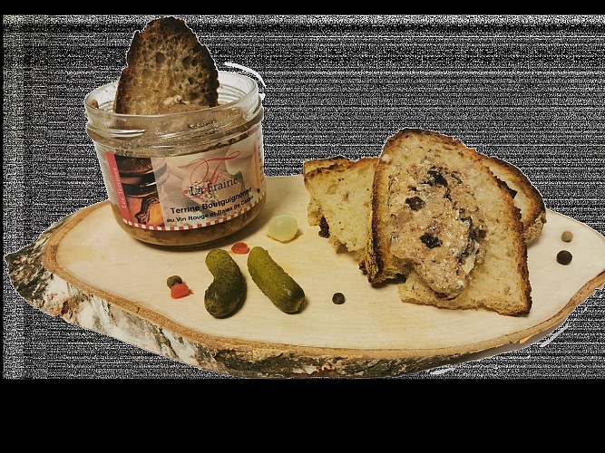 Terrine bourguignonne aux baies de cassis