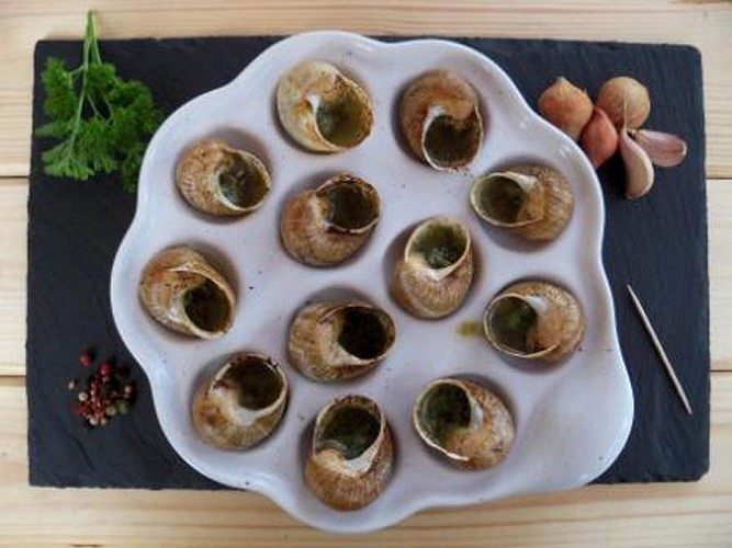 Plats d'escargots de Bourgogne