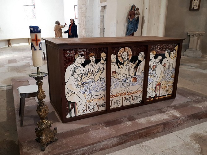 Devant d'autel La Cène de Michel Bouillot