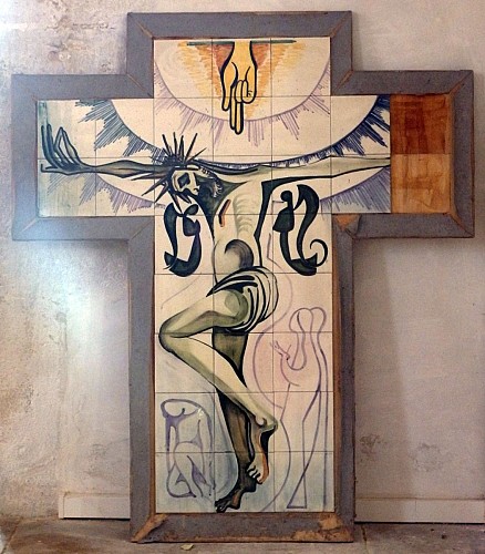 Croix de Passion, église d'Azé