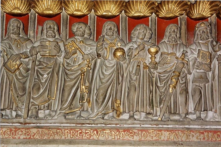 Retable du Christ et des Apôtres de l'église de Lugny