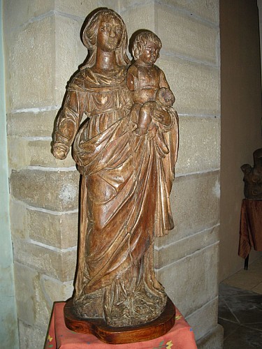 Vierge à l'Enfant bois XVIIIe siècle