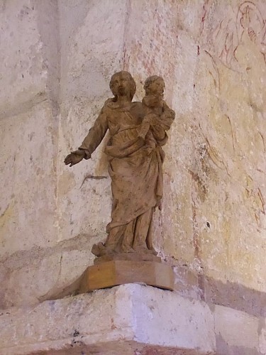 Statue de la Vierge à l'Enfant d'époque baroque