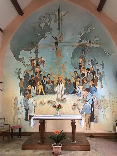 Peinture murale  de l'Eucharistie