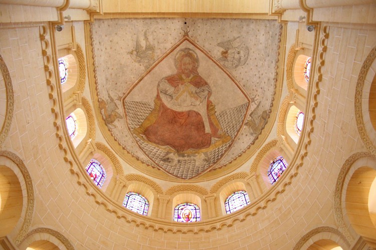 Peinture ed l'absied de la Basilique de Paray-le-Monial