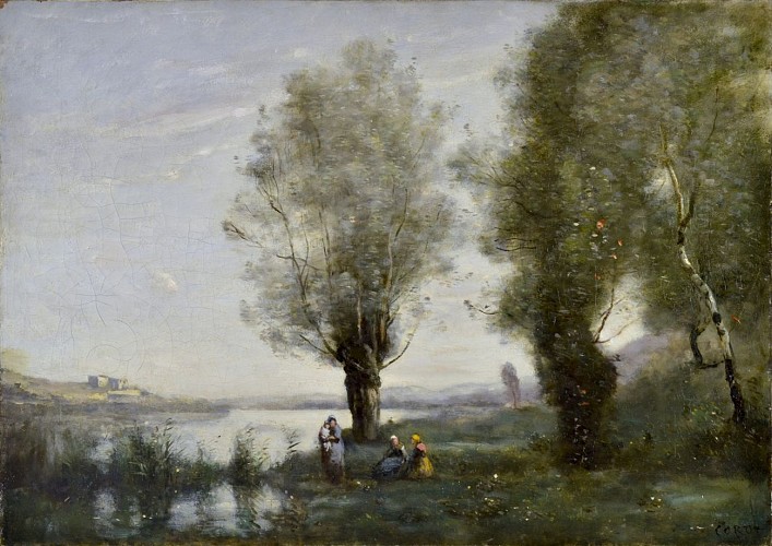 C. Corot, Le repos sous les saules