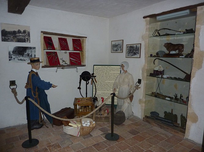 Marché aux volailles, vitrine consacrée au marché de St Christophe