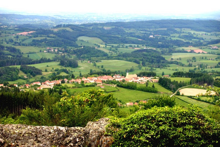 panorama du mont St-Cyr,Montmelard; JF AUFRAND