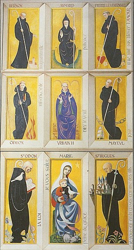 Retable des abbés de Cluny de Michel Bouillot (1983) Notre-Dame de Cluny