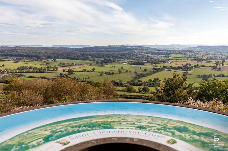 Table d'orientation Saint Clément sur Guye