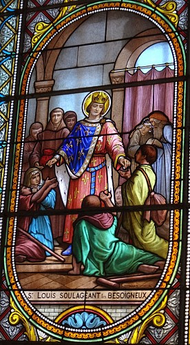 Barizey vitrail St-Louis de l'église