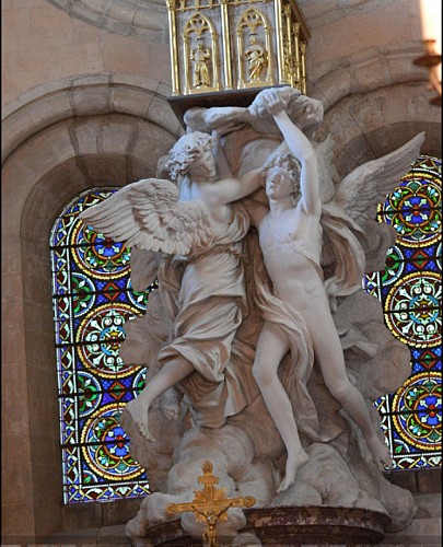 Reliquaire et anges baroques