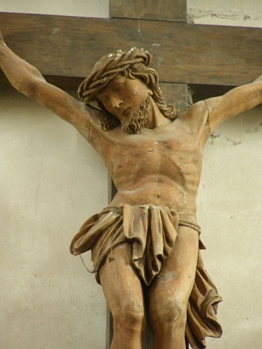 Saint-Ythaire : Crucifix (détail)