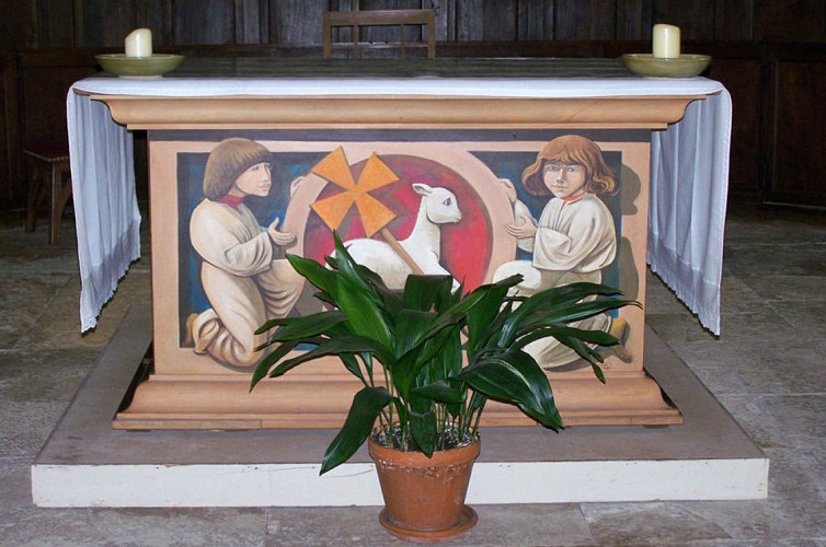 Eglise Sainte-Cécile à Sainte-Cécile : Autel - Choeur