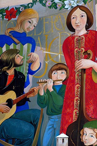 Eglise Sainte-Cécile à Sainte-Cécile : Tableau musiciens