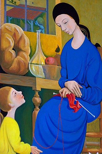 Eglise Sainte-Cécile à Sainte-Cécile : Partie droite - triptyque