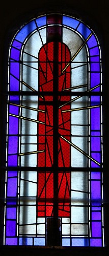 Vitrail du martyre de saint Sébastien