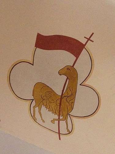 Peinture murale de l'Agneau pascal de Michel Bouillot (XXe siècle)