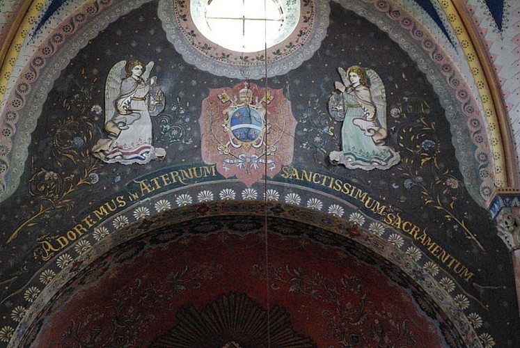 Peinture-murale-choeur-église-Saint-Gengoux-de-Scissé