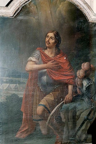 Tableau de saint Gengoux retable XVIIIe