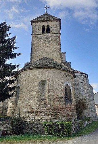 Saint-Gengoux-de-Scissé - Eglise - Le chevet
