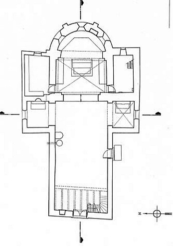 Plan de l'église de Sologny