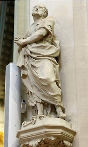 Statue baroque de Saint Pierre