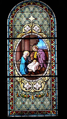 Vitrail J. Besnard (1895) Nativité