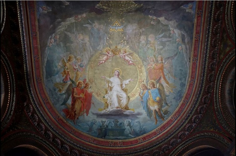 Peinture murale chapelle de la Vierge de Jean-Baptiste Beuchot (1868)