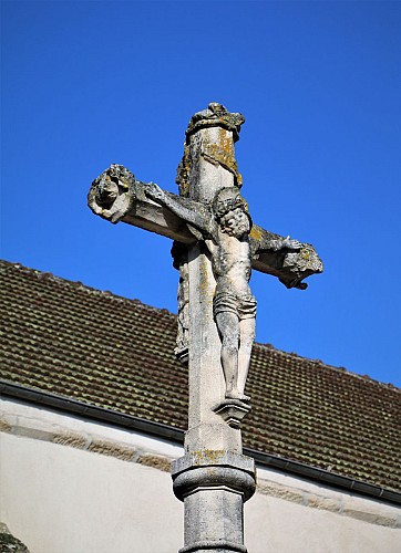 Calvaire gothique église du Breuil