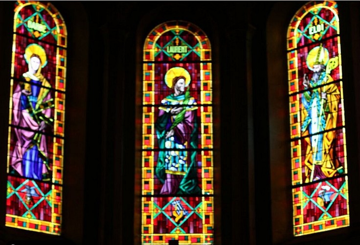 Église Saint-Laurent, Le Creusot, vitraux