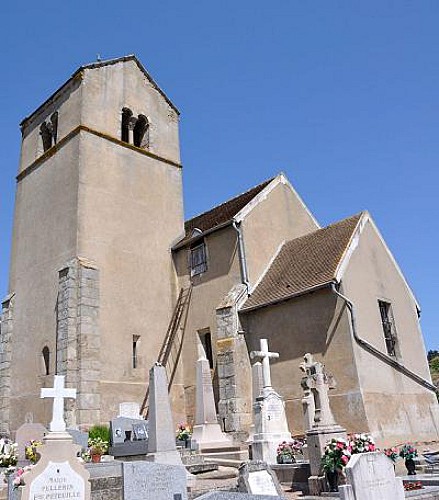 Église romane Saint-Firmin de Saint-Firmin, chevet plat