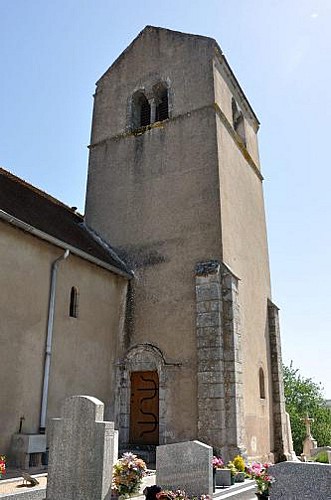 Église romane Saint-Firmin, clocher roman