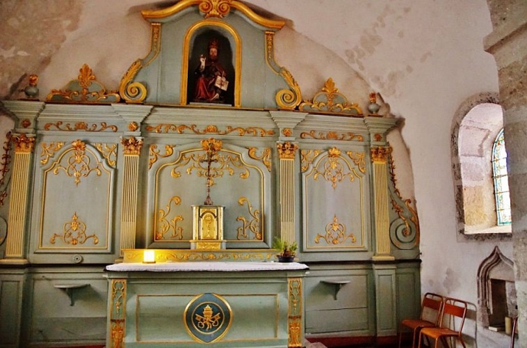 Retable XVIIIe église Saint-Pierre-de-Varennes