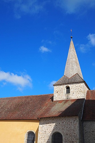 Clocher de l'église de Saint-Sernin-du-Bois
