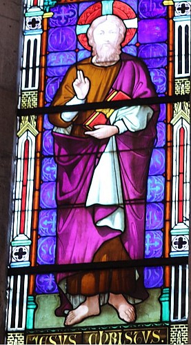 Vitrail axial Jésus-Christ