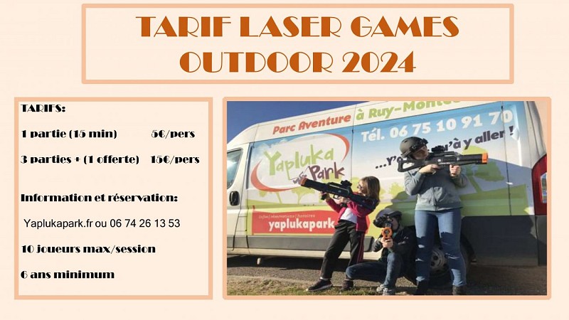Tarifs laser game 2024