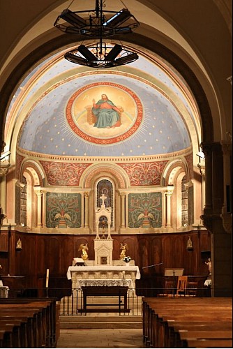 Abside peinte église Virey-le-Grand