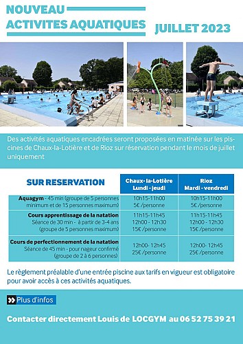 Activites aquatiques