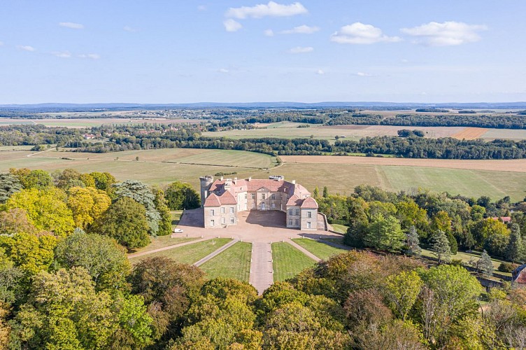 Château de Ray-sur-Saône Le château et son parterre en éventail