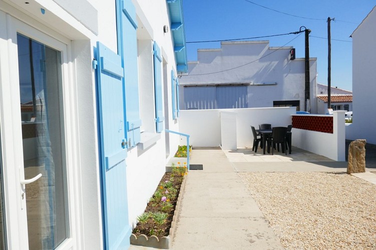 Maison à l'entrée du quartier de l'Herbaudière sur l'île de Noirmoutier