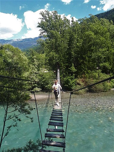 Wald-Abenteuerparcours im Tal von La Plagne